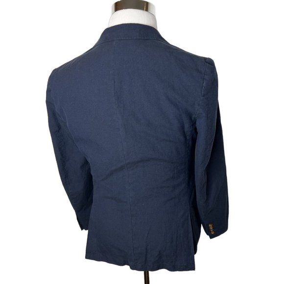 J.Crew $248 Ludlow Slim Fit Unstructured Suit Jacket Cotton Linen 42R AU428 - Picture 6 of 11